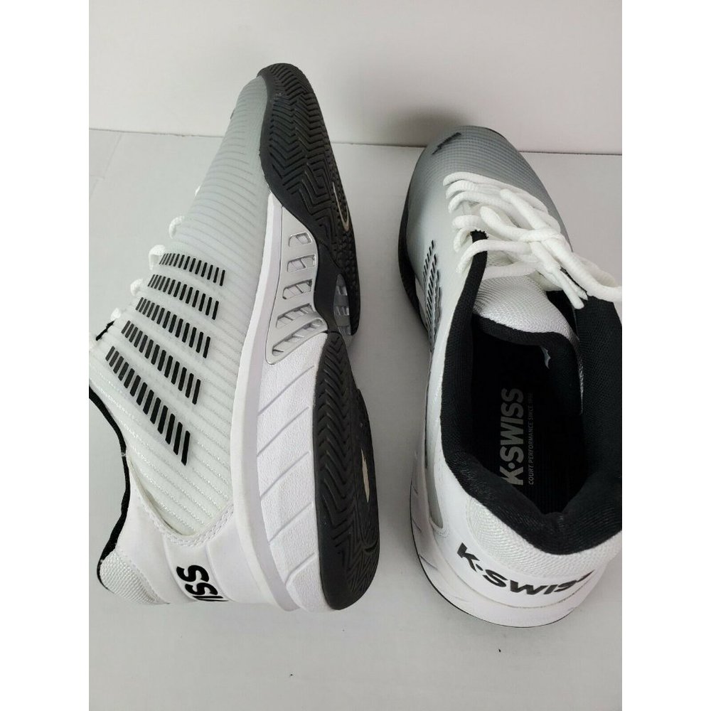 KSWISS MENS HYPERCOURT EXPRESS 2 TENNIS SHOES (WHT/HIGHRISE/BLACK) #06613 US 12 - Picture 7 of 9